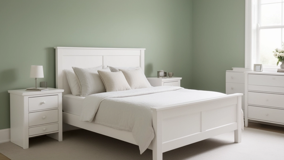 Białe meble w sypialni jaki kolor ścian