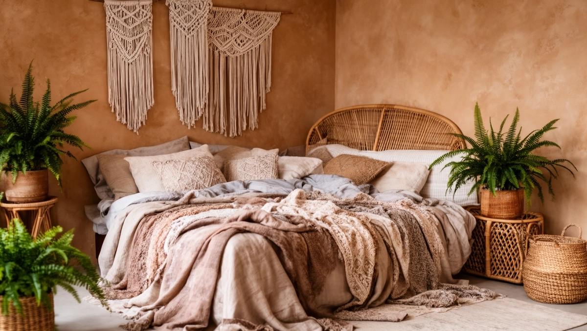 Boho sypialnia