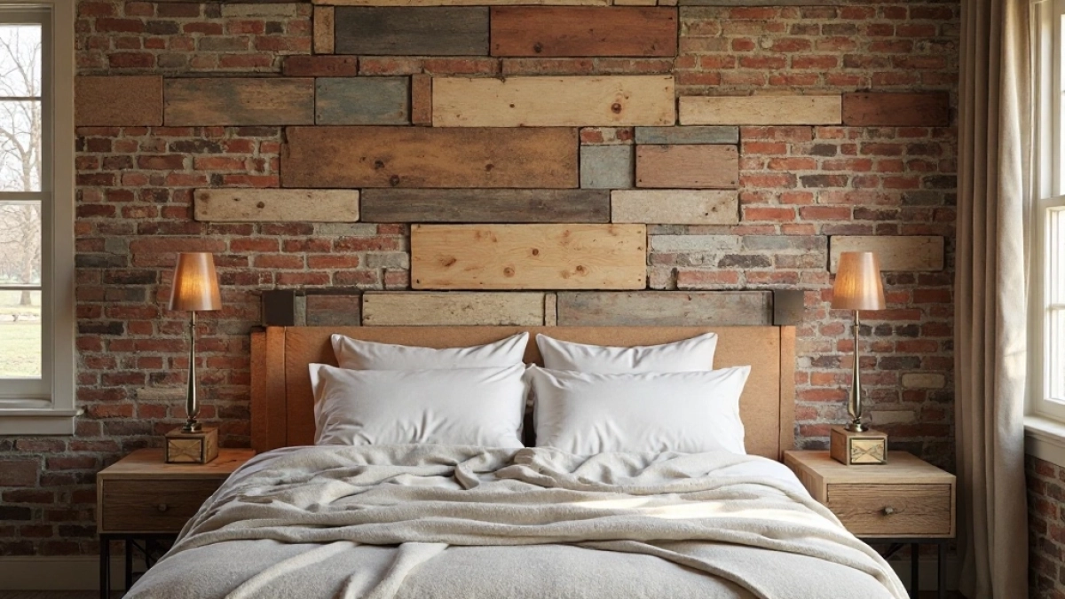 dekoracyjna ściana w sypialni