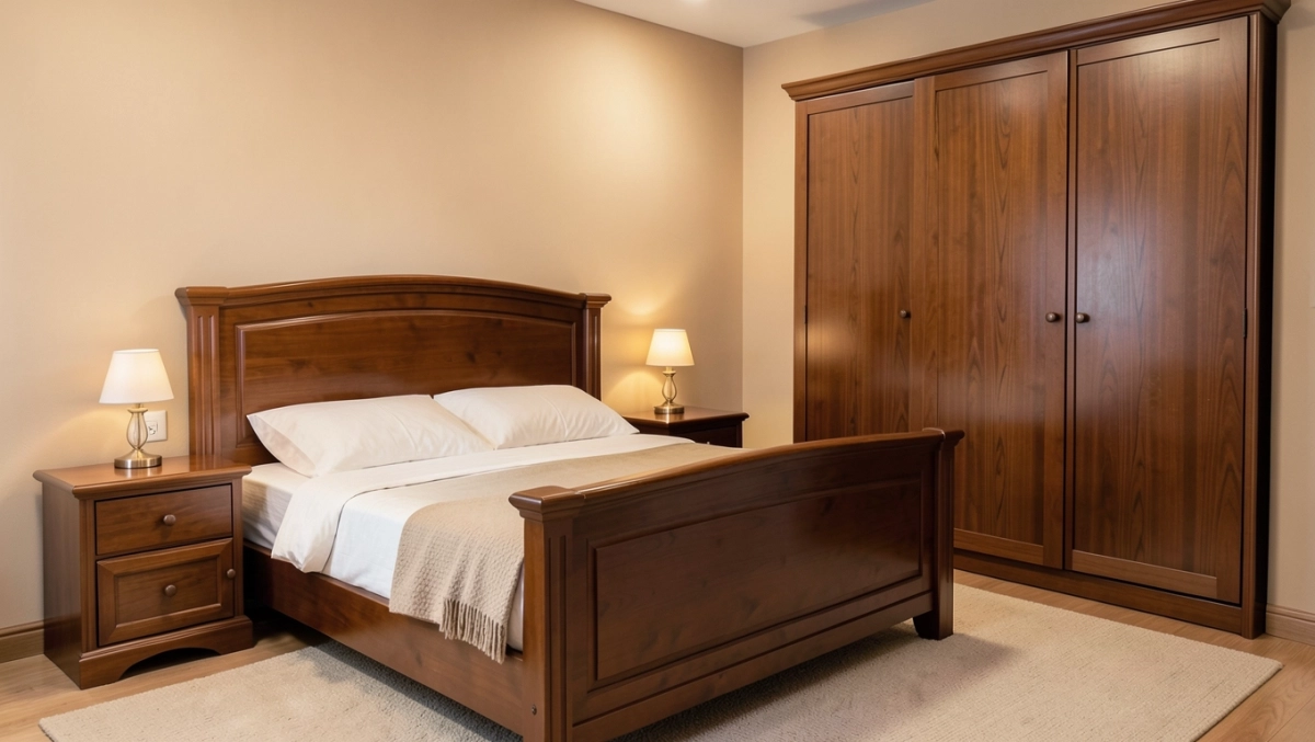 Jaki kolor ścian do brązowych mebli w sypialni