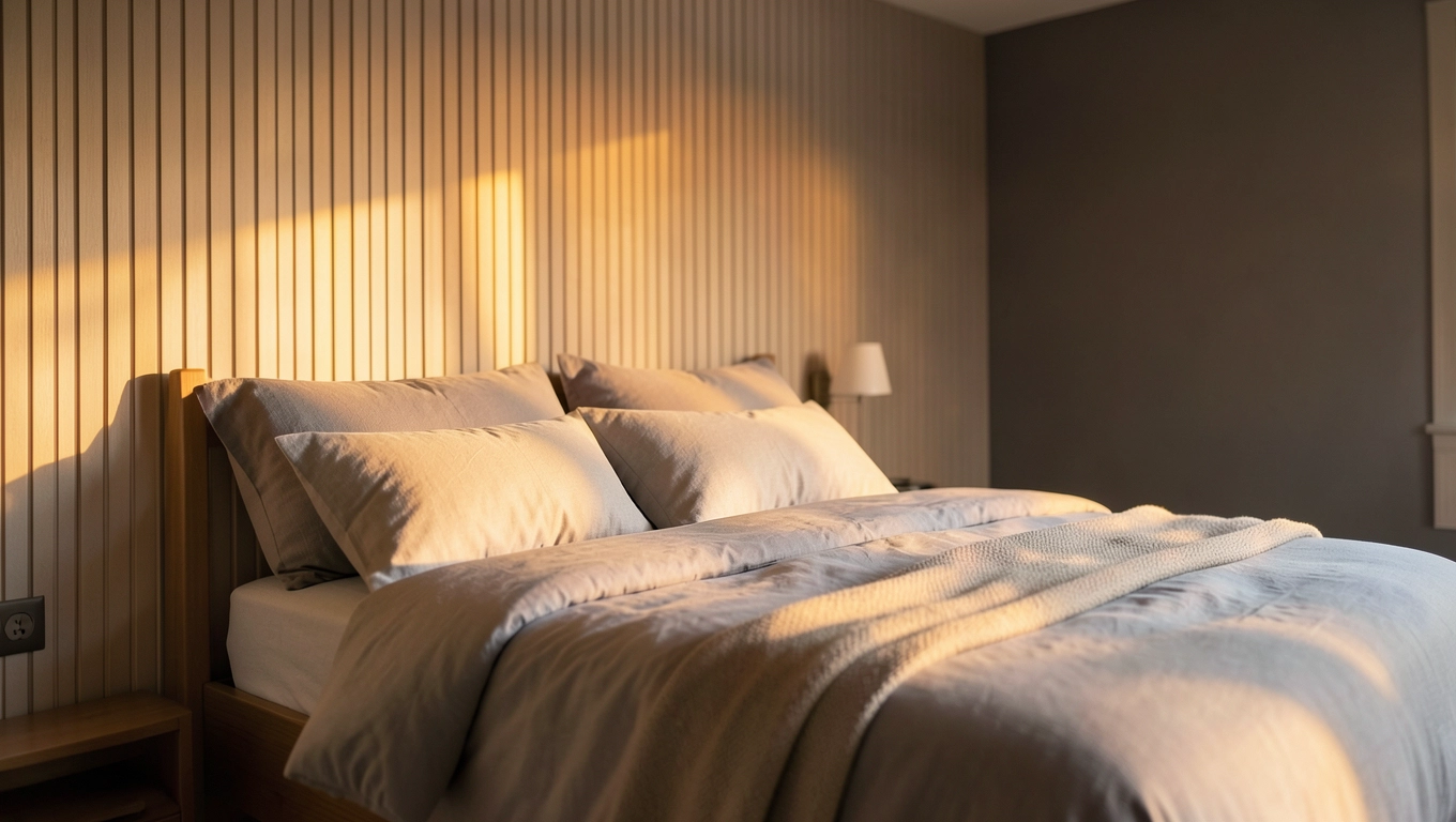 Kolory tapet lameli do sypialni