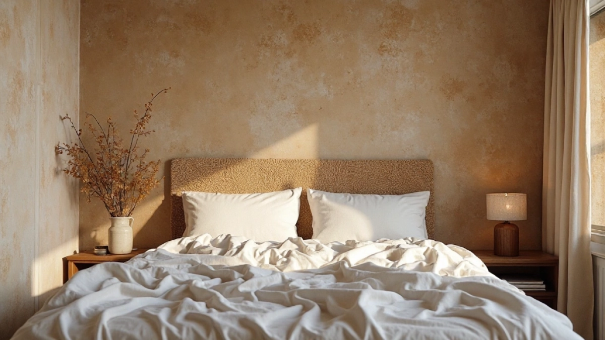 Oryginalna ściana w sypialni