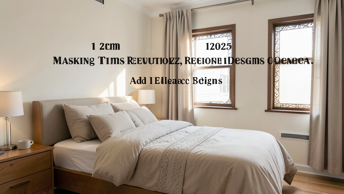 Retro listwy maskujące w sypialni