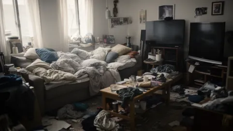 Aneks sypialny w salonie