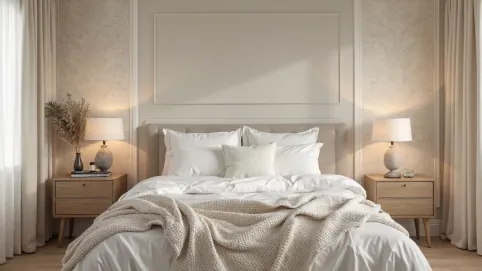 aranżacje sypialni z tapetą