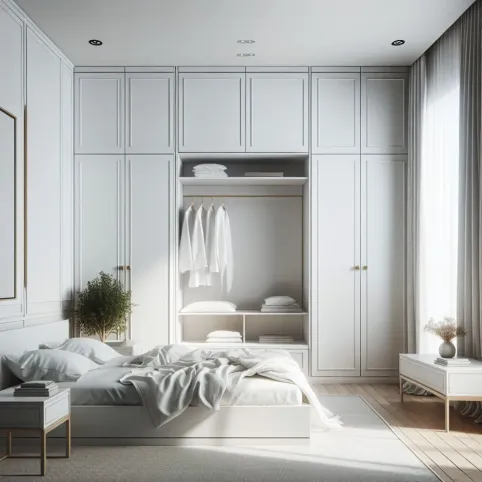 Biała Garderoba W Sypialni