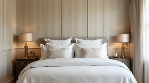 boazeria angielska w sypialni