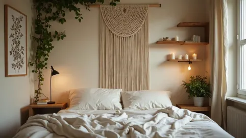 co na ścianie w sypialni