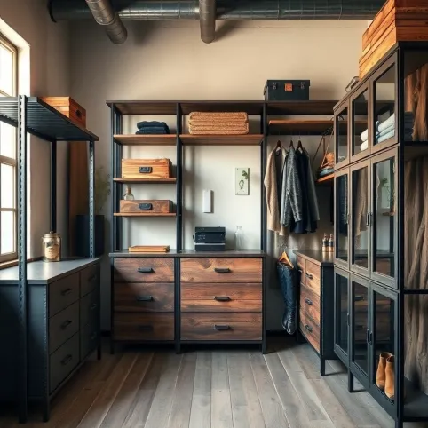 Garderoba Industrialna