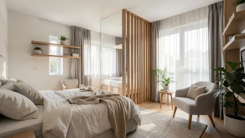 Jak wydzielić sypialnię w salonie
