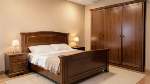 Jaki kolor ścian do brązowych mebli w sypialni