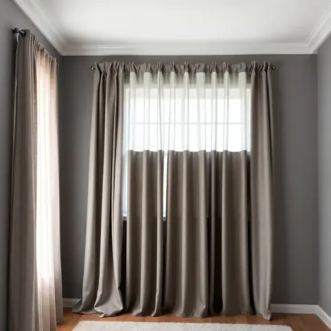 Jakie zasłony do szarych ścian w sypialni