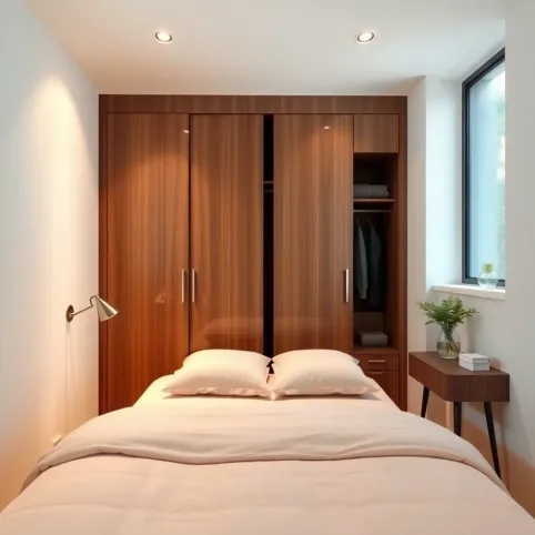 Mała Sypialnia Z Garderobą