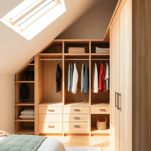 Pomysł Na Garderobę Ze Skosami