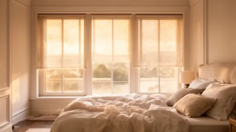 rolety ozdobne do sypialni