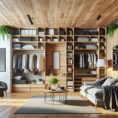 Salon Sypialnia I Garderoba W Jednym