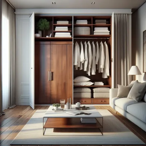 Ukryta Garderoba W Salonie