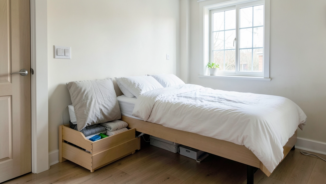 Sypialnia 4x4: łóżko kontenerowe 160 cm