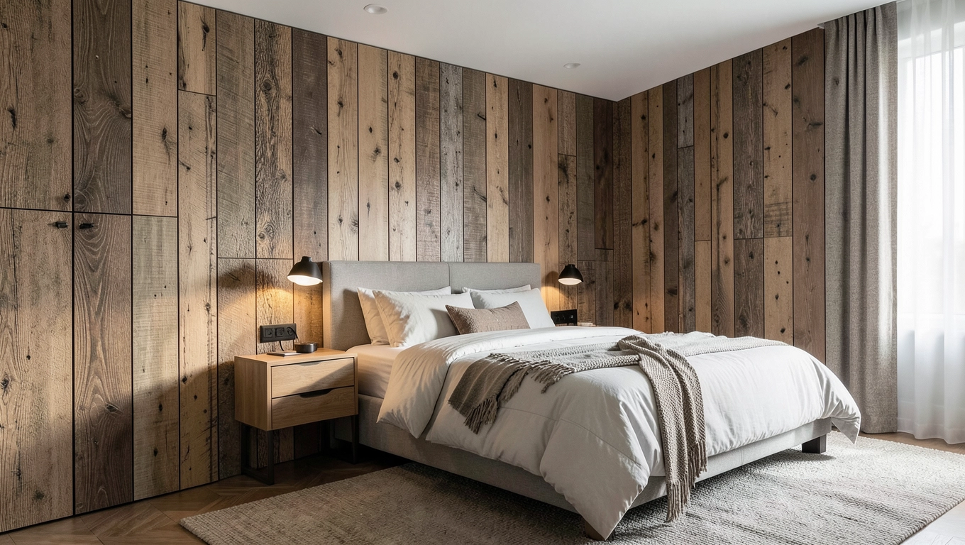 Trendy w panelach drewnianych sypialni 2026